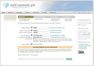 Регистрация World Community Grid 1